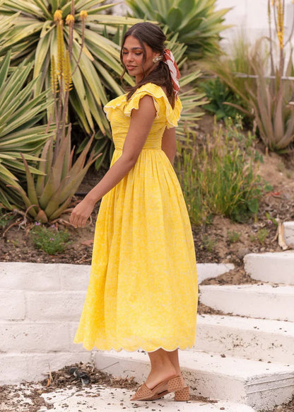 JessaKae Marisol Dress - Canary Yellow