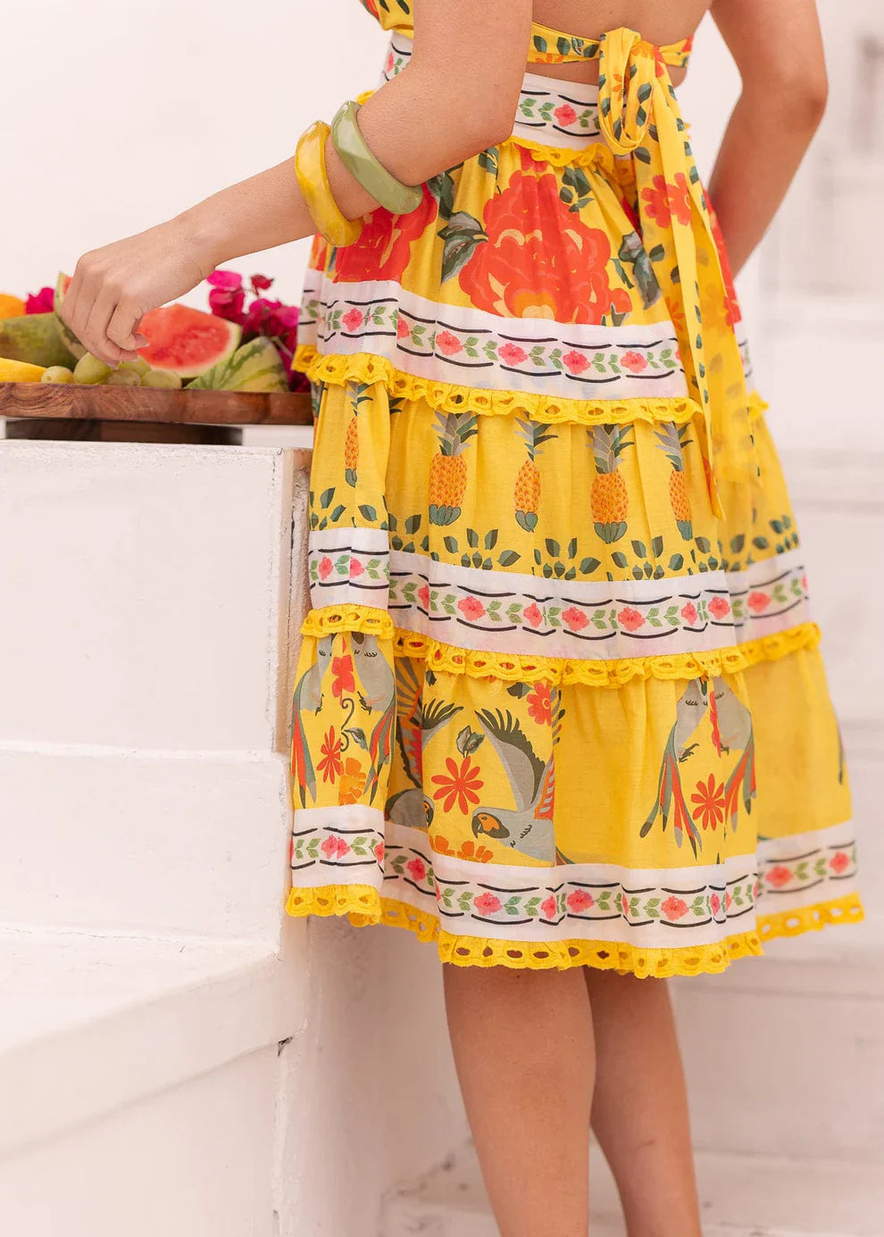 JessaKae Tropica Dress - Mango Macaw