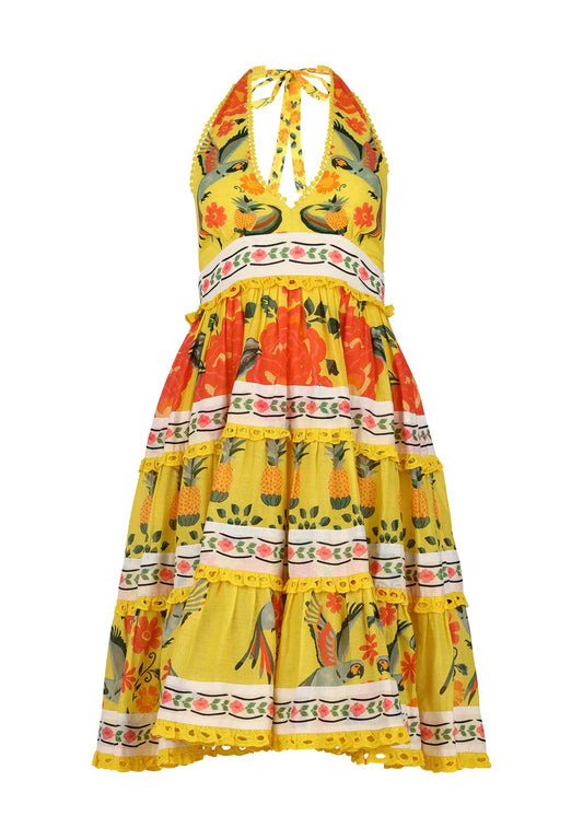 JessaKae Tropica Dress - Mango Macaw