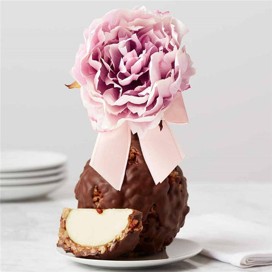 Mrs Prindables Milk Chocolate Walnut Pecan Purple Peony Jumbo Caramel Apple