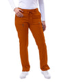 Adar Women's Slim Fit 6 Pocket Pant - Cinnamon - Rapture Rose - Spring Leaf