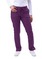 Adar Women's Slim Fit 6 Pocket Pant - Caribbean Blue - Ceil Blue - Eggplant