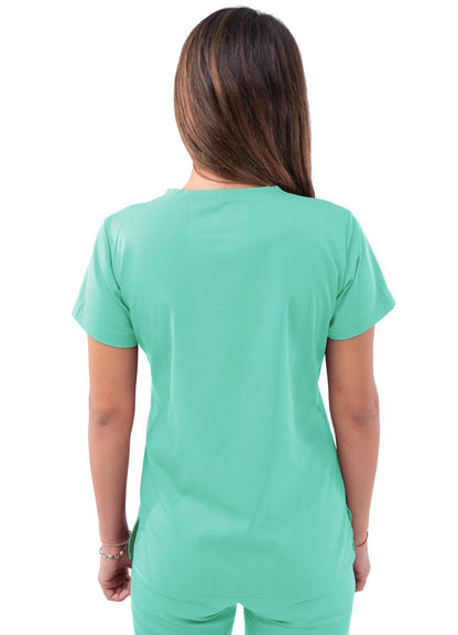 Adar Women’s Sweetheart V-neck Scrub Top 3