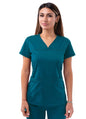 Adar Women’s Sweetheart V-neck Scrub Top 1