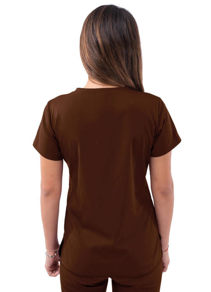 Adar Women’s Sweetheart V-neck Scrub Top 1