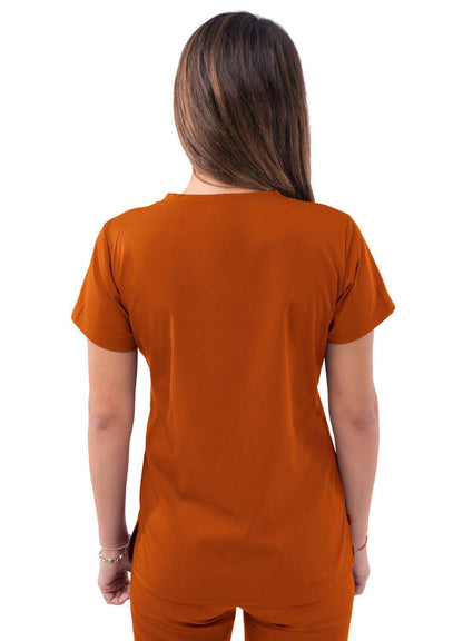 Adar Women’s Sweetheart V-neck Scrub Top 1
