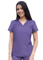 Adar Women’s Sweetheart V-neck Scrub Top 3