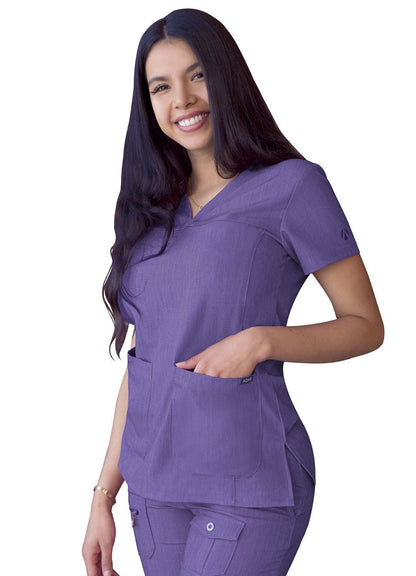Adar Women’s Sweetheart V-neck Scrub Top 3