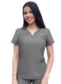 Adar Women’s Sweetheart V-neck Scrub Top 2