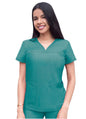Adar Women’s Sweetheart V-neck Scrub Top 2