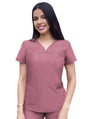 Adar Women’s Sweetheart V-neck Scrub Top 2