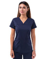 Adar Women’s Sweetheart V-neck Scrub Top 1
