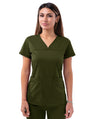 Adar Women’s Sweetheart V-neck Scrub Top 1