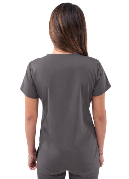 Adar Women’s Sweetheart V-neck Scrub Top 1