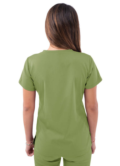 Adar Women’s Sweetheart V-neck Scrub Top 2