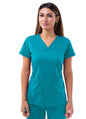 Adar Women’s Sweetheart V-neck Scrub Top 2