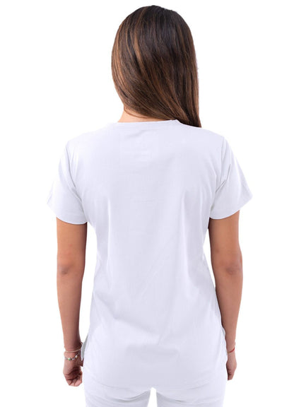 Adar Women’s Sweetheart V-neck Scrub Top 2