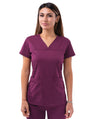 Adar Women’s Sweetheart V-neck Scrub Top 2