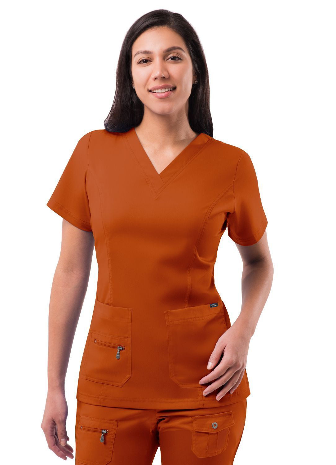 Adar Womens Elevated V-neck Scrub Top 1