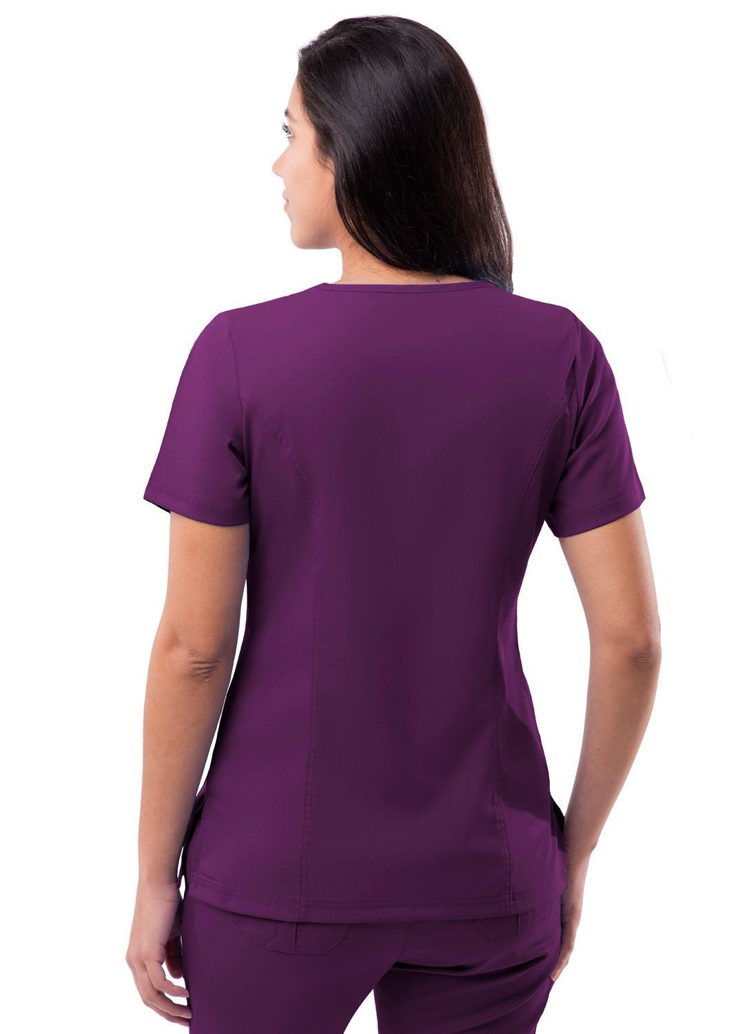 Adar Womens Elevated V-neck Scrub Top 1