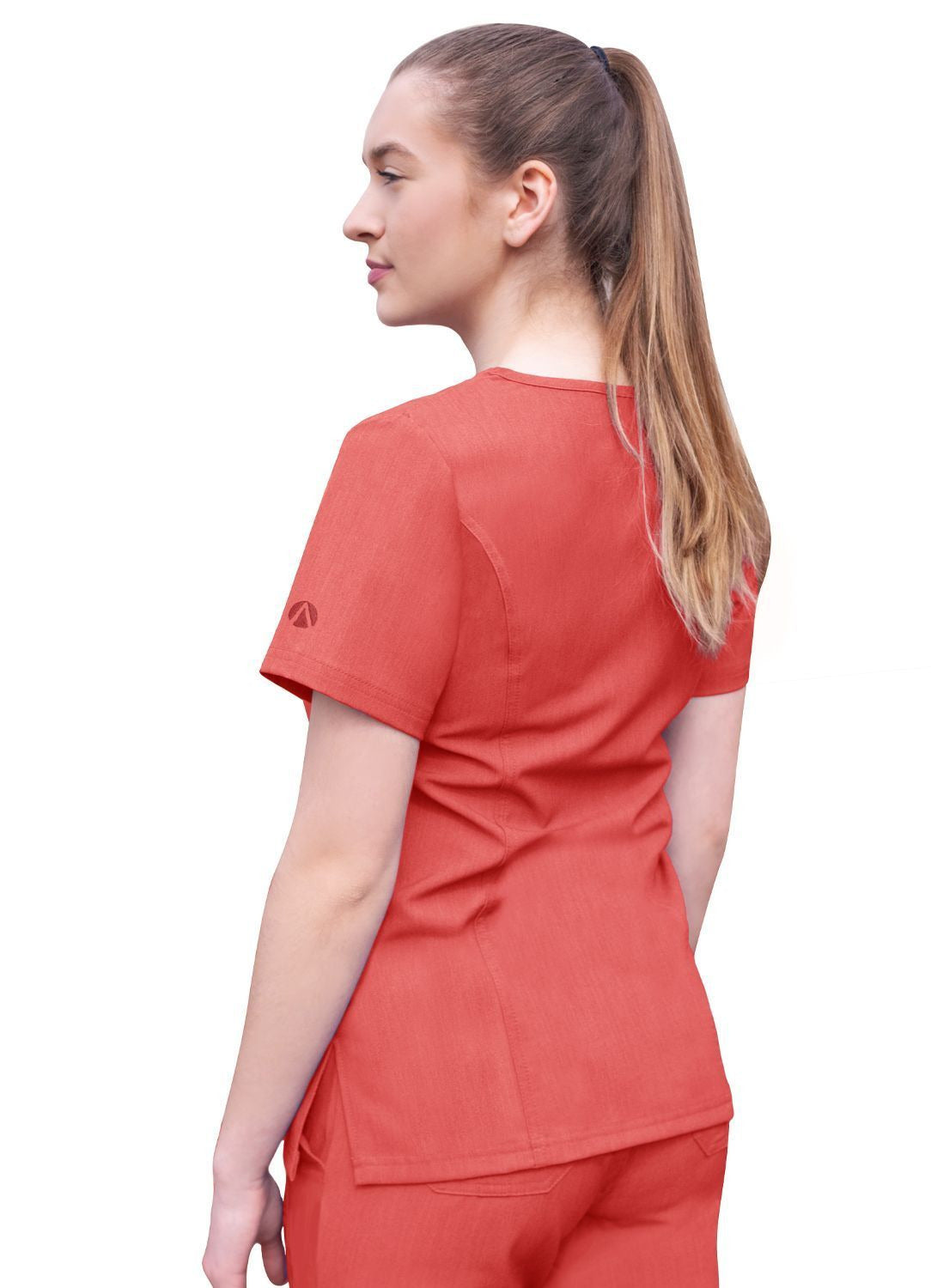 Adar Womens Elevated V-neck Scrub Top 2