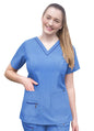 Adar Womens Elevated V-neck Scrub Top 2