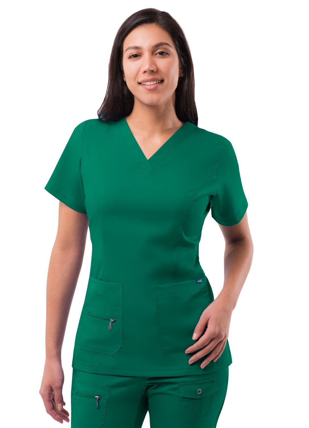 Adar Womens Elevated V-neck Scrub Top 1