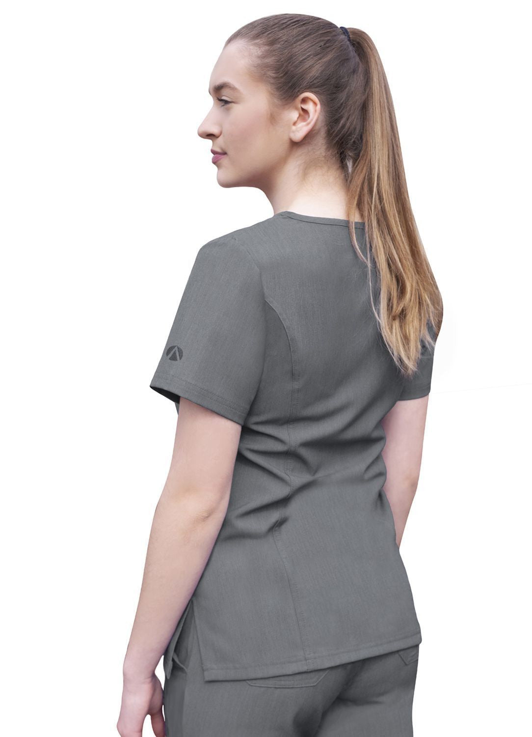 Adar Womens Elevated V-neck Scrub Top 2