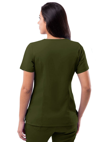 Adar Womens Elevated V-neck Scrub Top 1