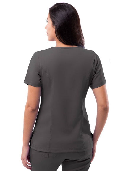 Adar Womens Elevated V-neck Scrub Top 1