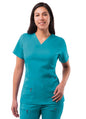 Adar Womens Elevated V-neck Scrub Top 2