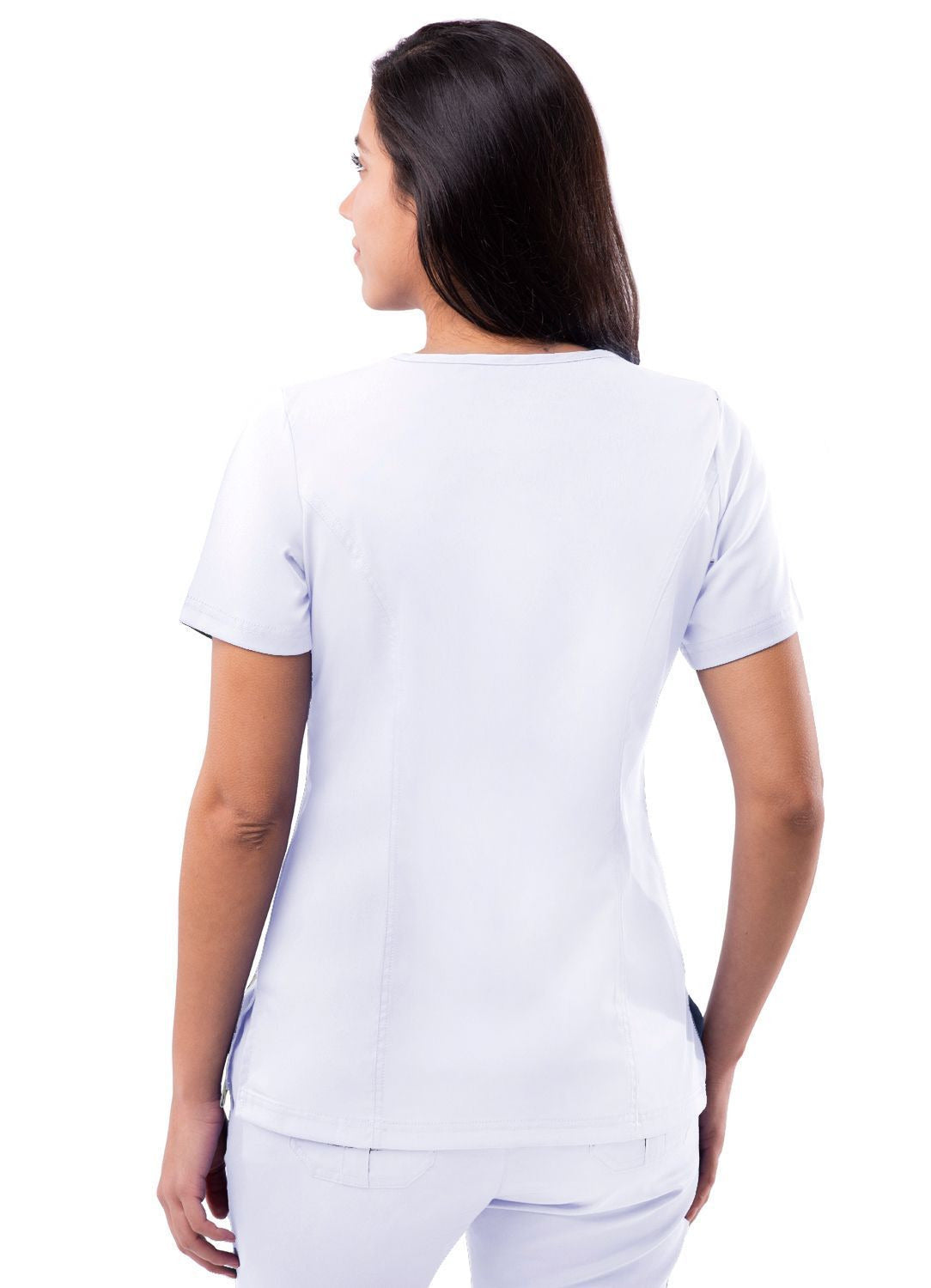 Adar Womens Elevated V-neck Scrub Top 2