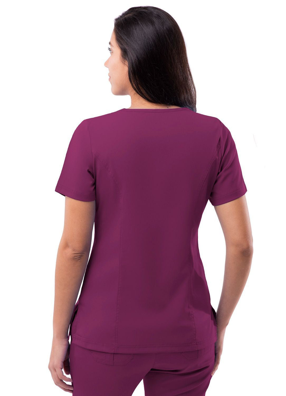 Adar Womens Elevated V-neck Scrub Top 2