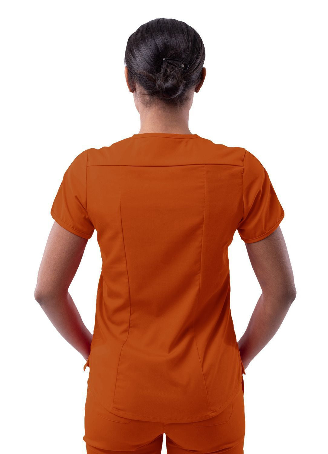 Adar Women's Modern V-Neck Scrub Top 1