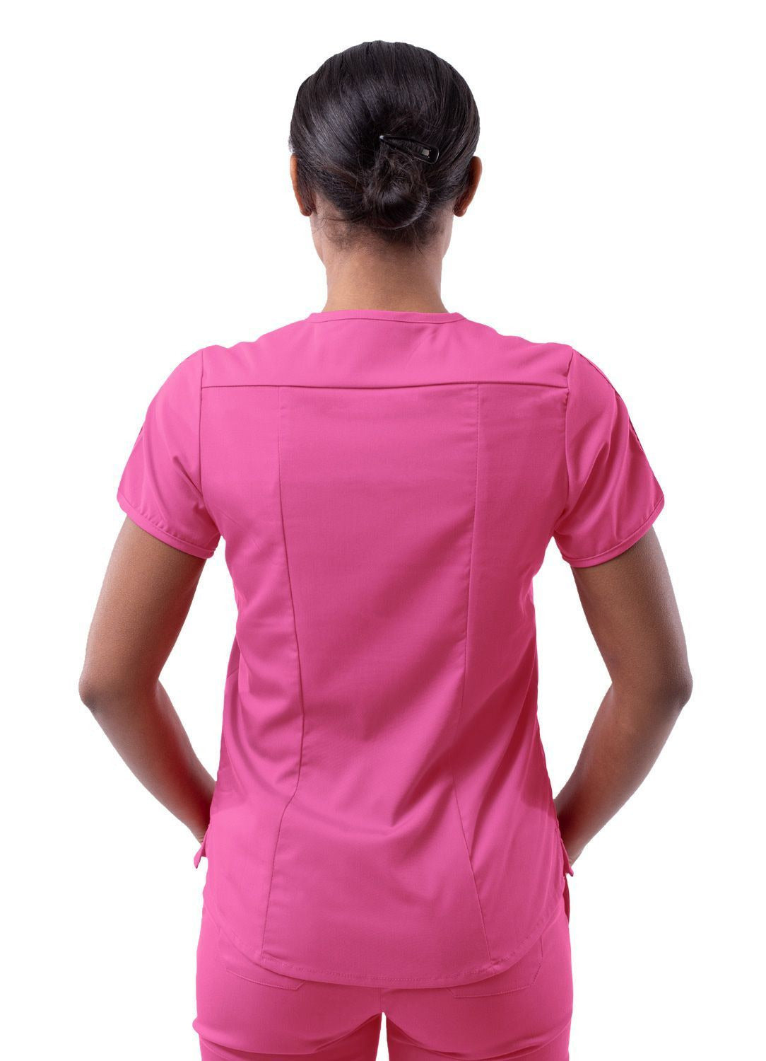 Adar Women's Modern V-Neck Scrub Top 3