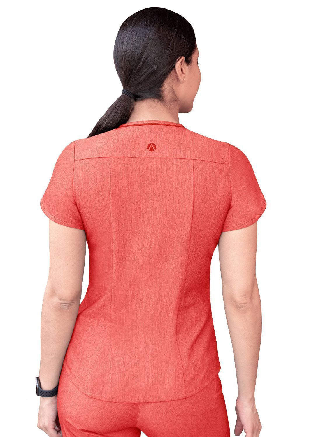 Adar Women's Modern V-Neck Scrub Top 2