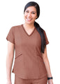 Adar Women's Modern V-Neck Scrub Top 2