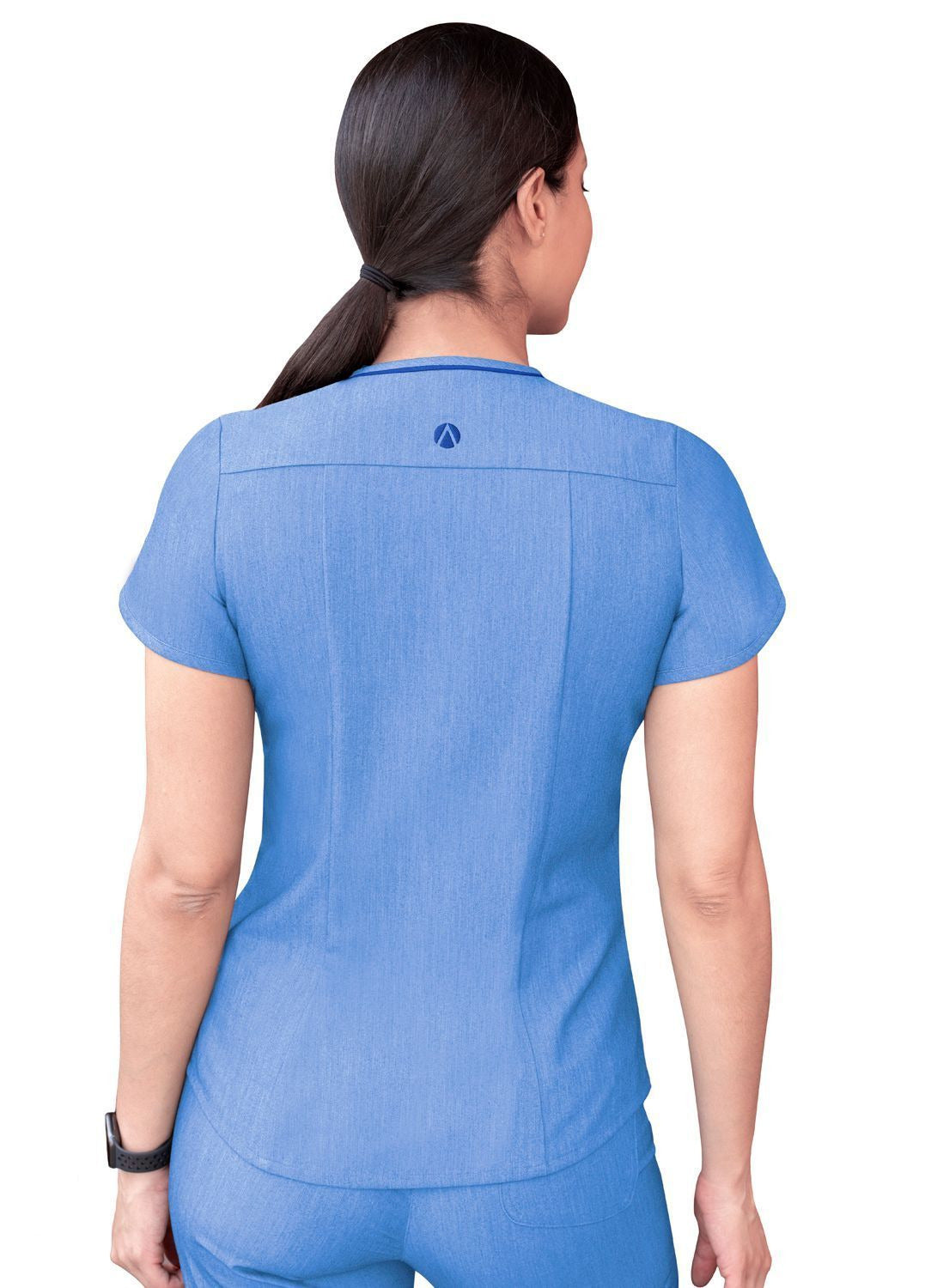 Adar Women's Modern V-Neck Scrub Top 2
