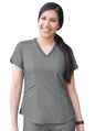Adar Women's Modern V-Neck Scrub Top 2