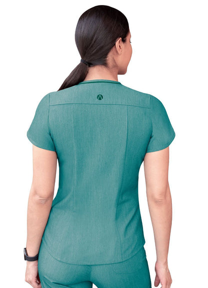 Adar Women's Modern V-Neck Scrub Top 2