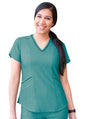Adar Women's Modern V-Neck Scrub Top 2