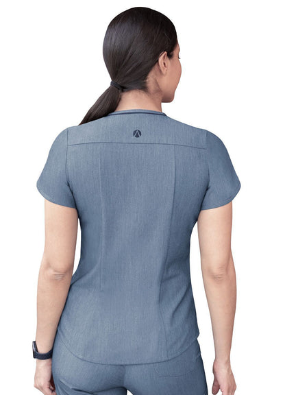 Adar Women's Modern V-Neck Scrub Top 3