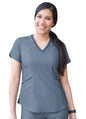 Adar Women's Modern V-Neck Scrub Top 3