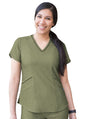 Adar Women's Modern V-Neck Scrub Top 2