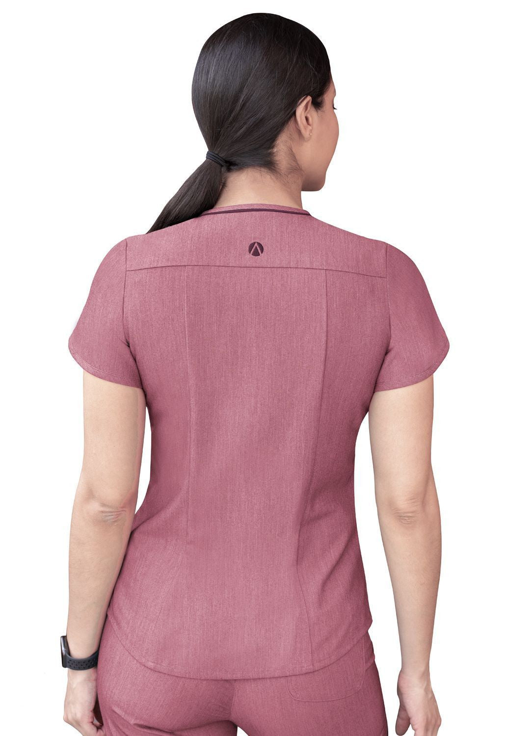 Adar Women's Modern V-Neck Scrub Top 3