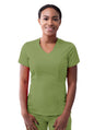 Adar Women's Modern V-Neck Scrub Top 2
