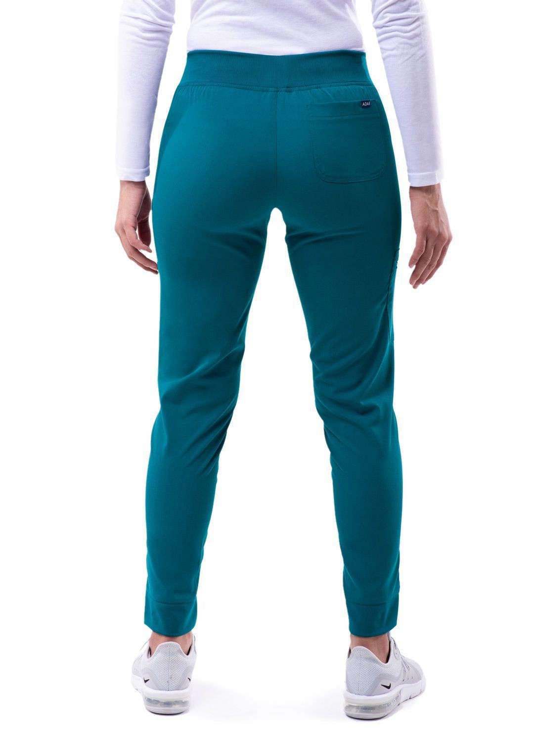 Adar Women's Ultimate Yoga Jogger Pant - Apple - Black - Caribbean Blue