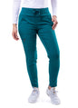 Adar Women's Ultimate Yoga Jogger Pant - Apple - Black - Caribbean Blue