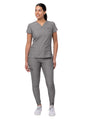 Adar Women's Movement Booster Jogger Scrub Set Heather Hunter - Heather Grey