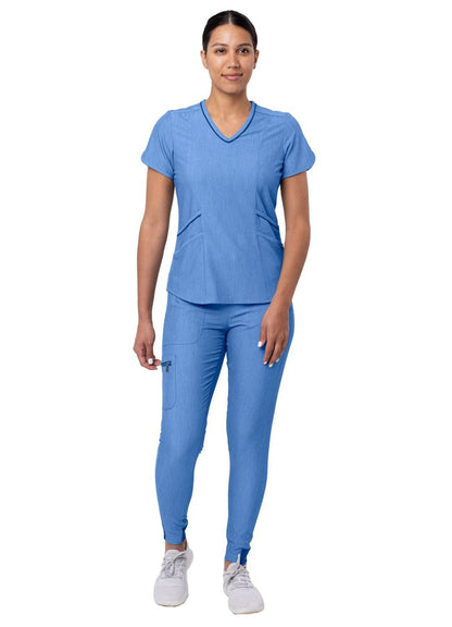 Adar Women's Modern Athletic Jogger Scrub Set 2